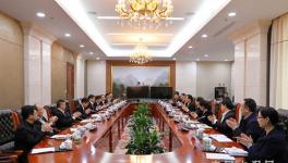 海螺集团高登榜董事长会见天瑞集团董事长