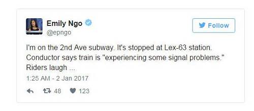 不过,据美媒报道,问题最终得到解决,人们还是兴奋地乘着列车驶向了布鲁克林。