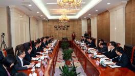 海螺、华润水泥高层领导举行会谈