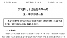 同力水泥上市股票停牌原因揭秘