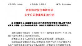 金圆水泥高层人事变动