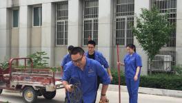 “雨季三防”工作强 生态水泥在行动