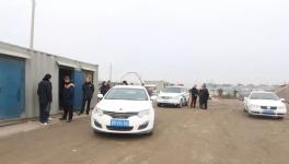 海陵区市场监管局取缔一无照经营砂石场