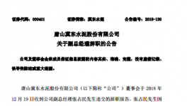 冀东水泥:关于副总经理辞职的公告