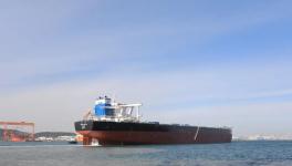 32.5万吨矿砂船11号船出海试航！