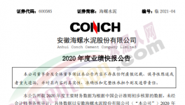 海螺水泥净利润351.30亿元！同比增加4.58%！