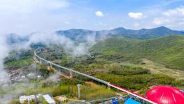 总长13.5公里！空中水泥熟料运输长廊试运行！