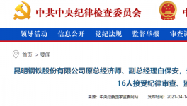 昆钢集团、云南水泥建材十几位高管被查！