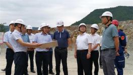 广州市长前往旺苍水泥开展石灰岩调研！