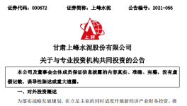 上峰水泥在集成电路领域投资2亿元！