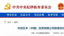 华润一高管涉嫌违法，曾在华润水泥厂任职！