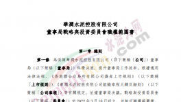 撤销执行委员会，华润水泥成立战略与投资委员会！