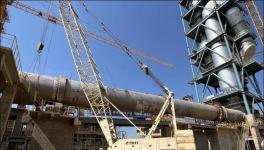 又一家水泥企业3500t/d熟料生产线回转窑顺利合龙！