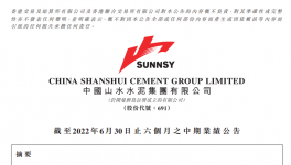 山水水泥业绩下滑60.4%！原因竟是错峰停产