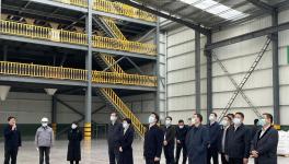 四大班子领导观摩建信科技新建生产线！